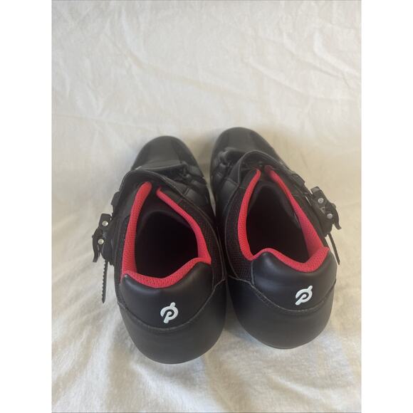Peloton Spin Cycle Shoes J-20 PL-SH-02 Sz 46 M 12-12.5 US Black Red With Cleats - Picture 3 of 6